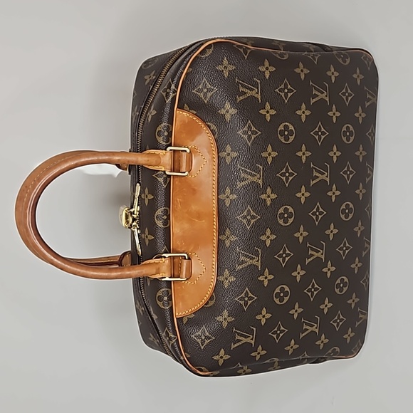 Authentic Louis Vuitton LV Deauville Monogram Handbag Tote Dust bag Lock & Key - Picture 6 of 17